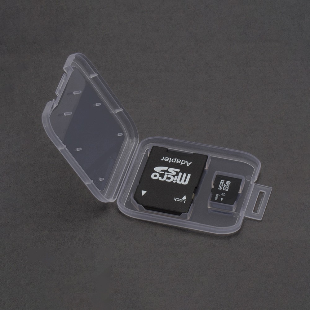 Hộp nhựa trong suốt đựng thẻ nhớ SD | BigBuy360 - bigbuy360.vn