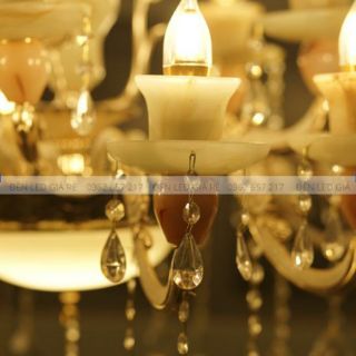 Đèn chùm pha lê 15 tay M2 + tặng bóng