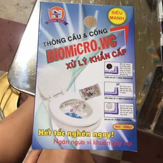 Combo 2 hộp thông cầu & cống biomicro.wc 200gr