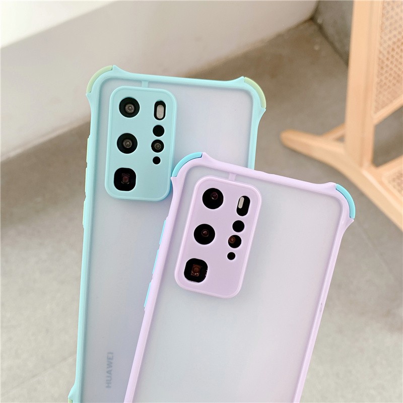 VIVO V20SE Y20s Y12s Y30i Y50 Y30 Y19 V19 Neo V17 V15 S1 Pro U10 Y17 Y15 Y12 Y91 Y93 Y95 Lavender Shockproof Full Camera Lens Protection Upgrade PC+TPU Hybrid Impact Hard Phone HF