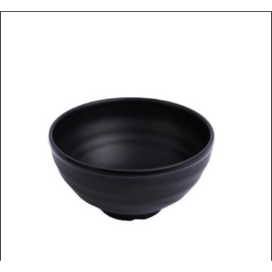Chén cơm nhựa Melamine Nhám Đen