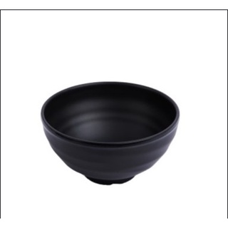 Chén cơm nhựa Melamine Nhám Đen