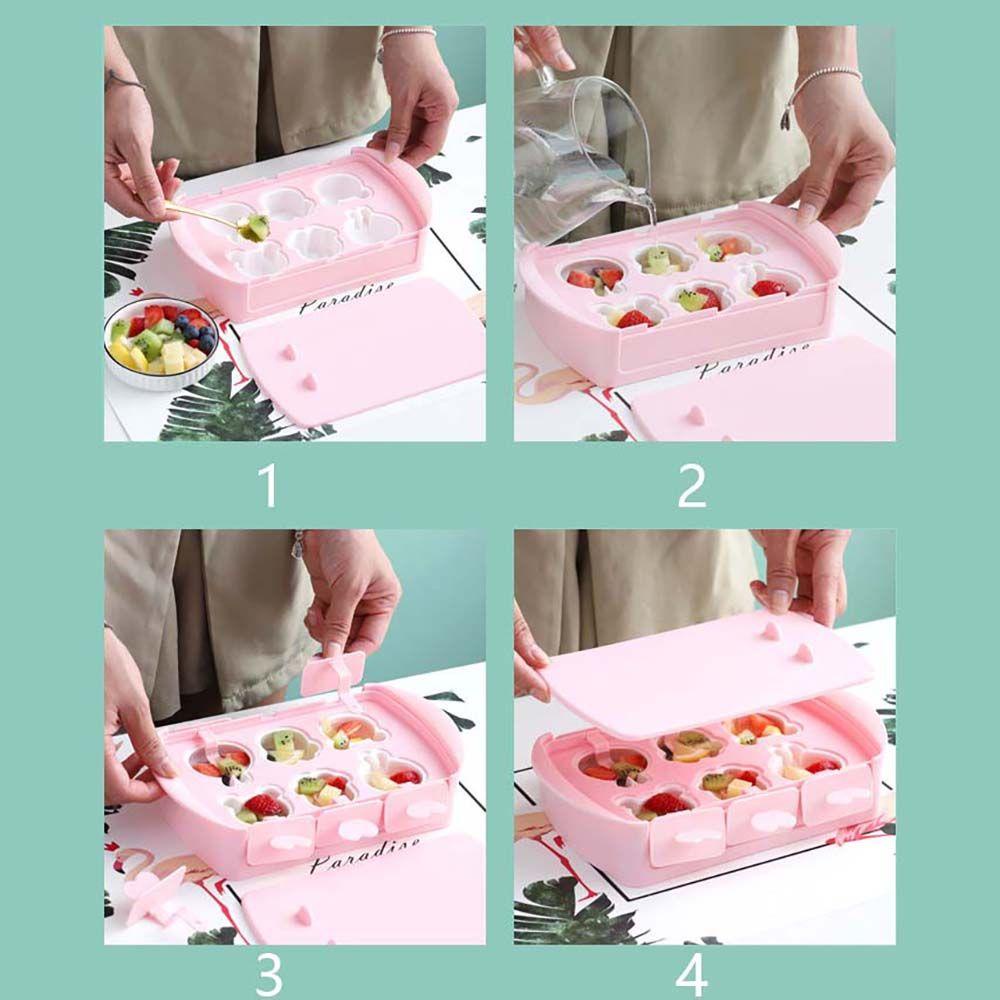 Khuôn Làm Kem Họa Tiết Hoạt Hình Dễ Thương Tiện Dụng Cho Gia Đình DIY