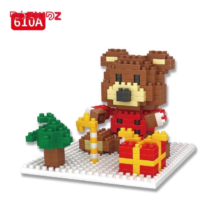 Đồ chơi Noel cho bé bộ xếp hình 290 đến 321 chi tiết  (loại nhỏ dày 3mm), bộ lắp ráp cho bé từ 6 tuổi - DOZKIDZ