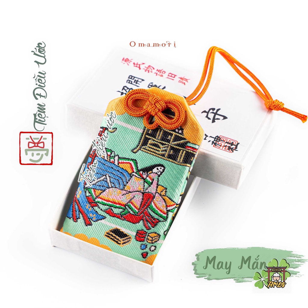 Móc khóa Omamori May Mắn - Hạnh Vận - Kyoto, Nhật Bản, hàng thật