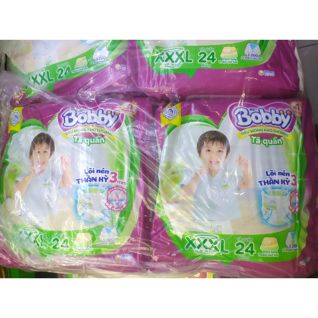 Tã quần bobby size XXXL 22 miếng