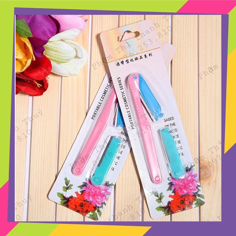 [FREE SHIP] DAO CẠO LÔNG MÀY, DAO TỈA LÔNG MÀY AILIN TẶNG KÈM 1 LƯỠI THAY THẾ
