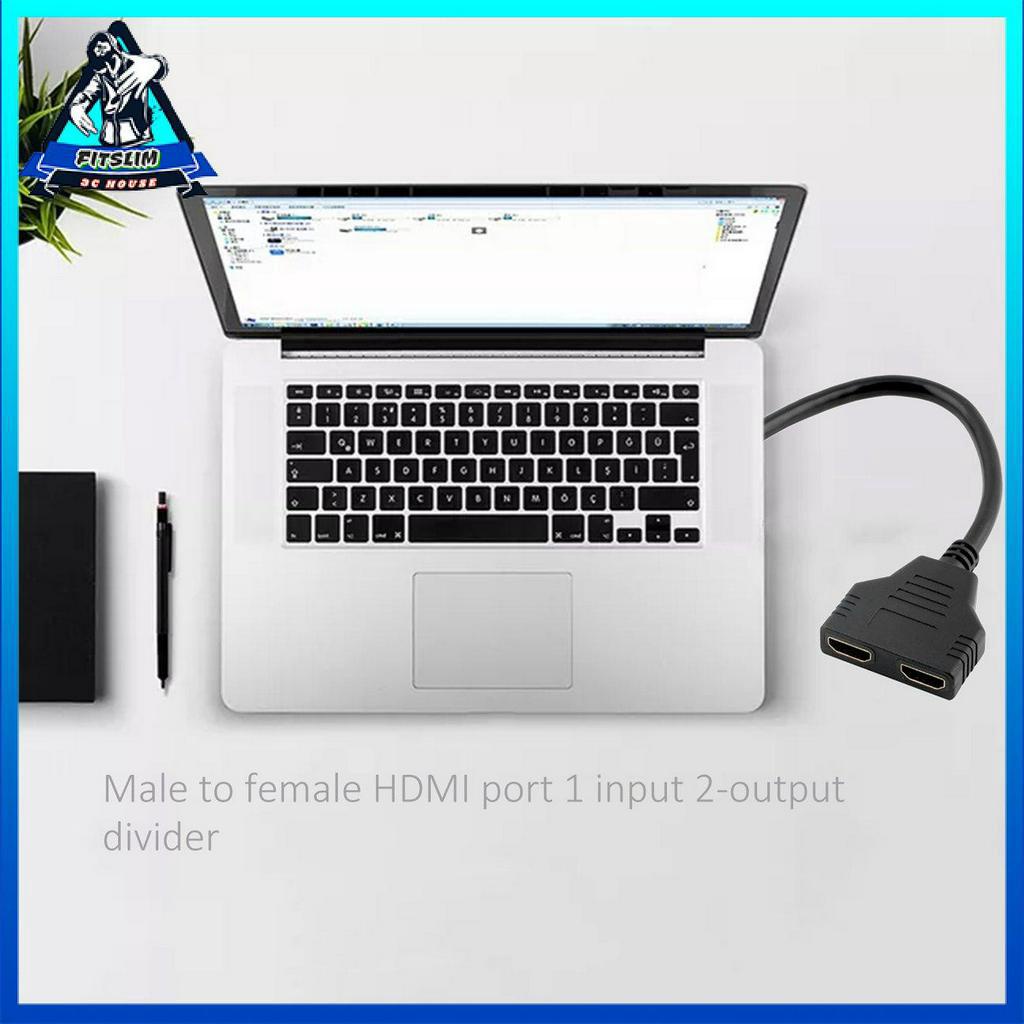 Dây cáp chuyển đổi đầu cắm HDMI 1.4B sang 2 cổng HUB HDMI