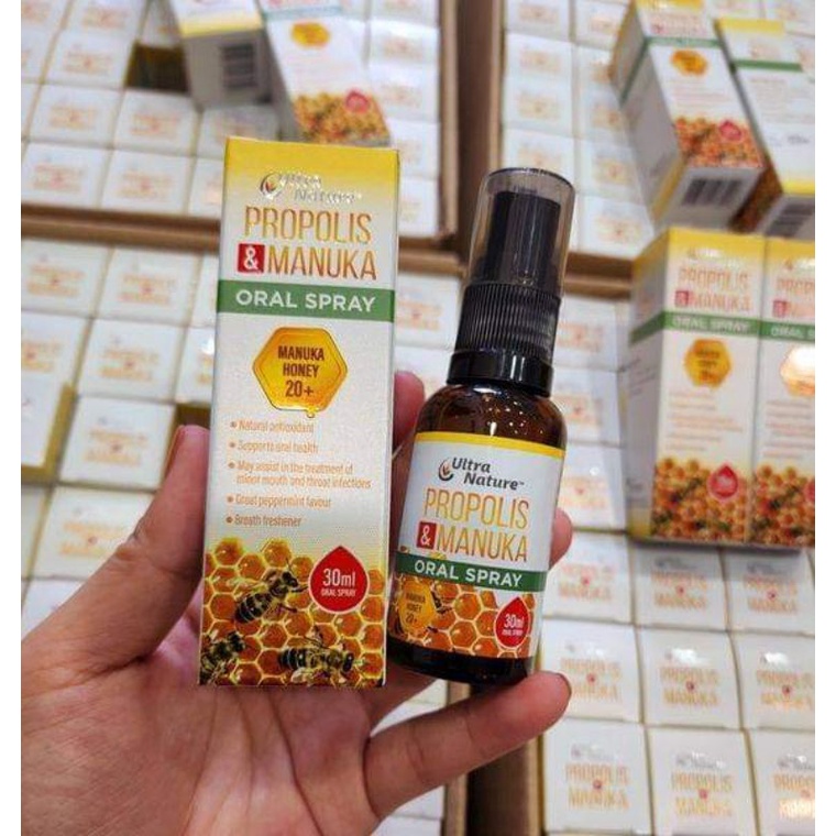 Xịt Keo Ong Manuka 20+ Ultra Nature của Úc 30ml
