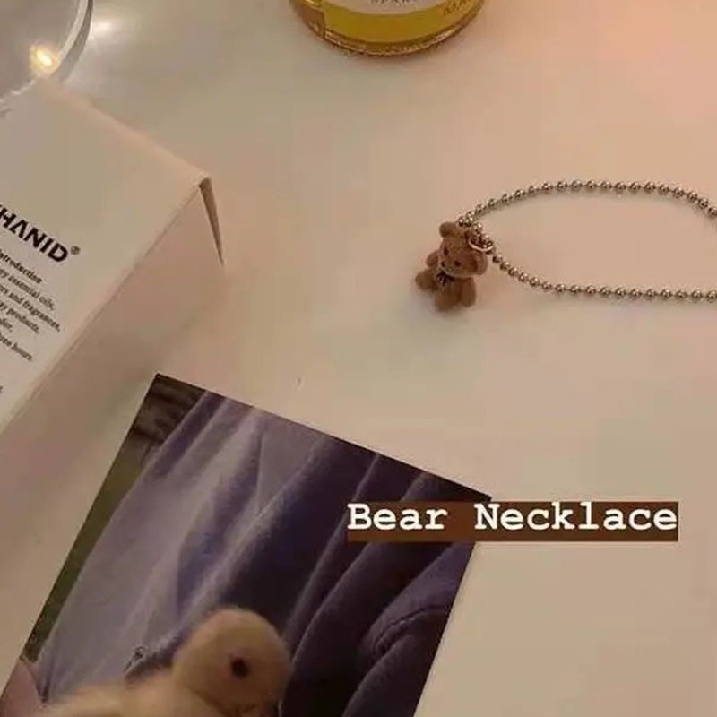 ✨✨Dây chuyền mặt gấu bông dễ thương vòng đeo cổ nữ hiphop