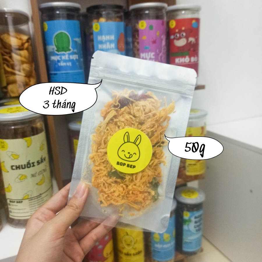 Khô gà lá chanh 50g Bop Bep- đồ ăn vặt ngon, đồ ăn vặt Hà Nội | BigBuy360 - bigbuy360.vn