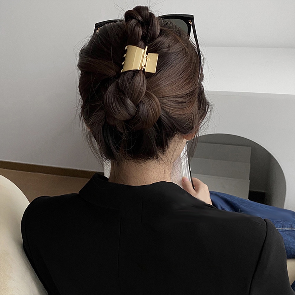 Kẹp tóc kim loại kích thước nhỏ thời trang đơn giản tinh tế cho nữ