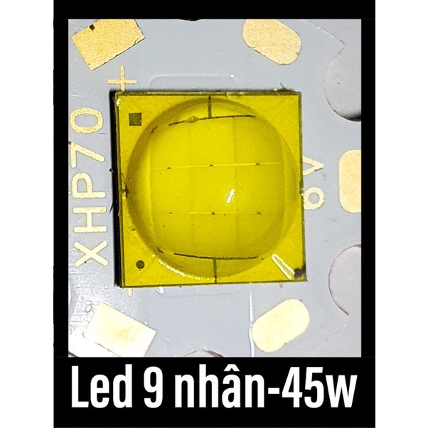Đèn pin đội đầu kẹp ắc quy ,hái nấm,công suất cao SFH43 60w quang thông 7000 tầm xa 2500m hợp kim nhôm có quạt tản nhiệt