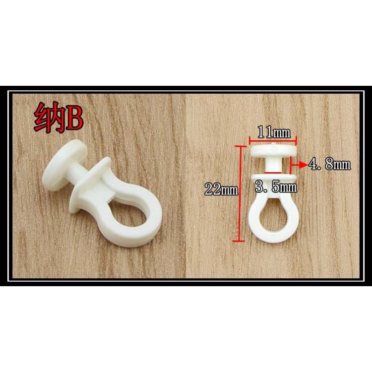 Phụ Kiện Móc Treo Rèm Cửa Xe Hơi Dạng Lăn Thẳng / Cong Thời Trang