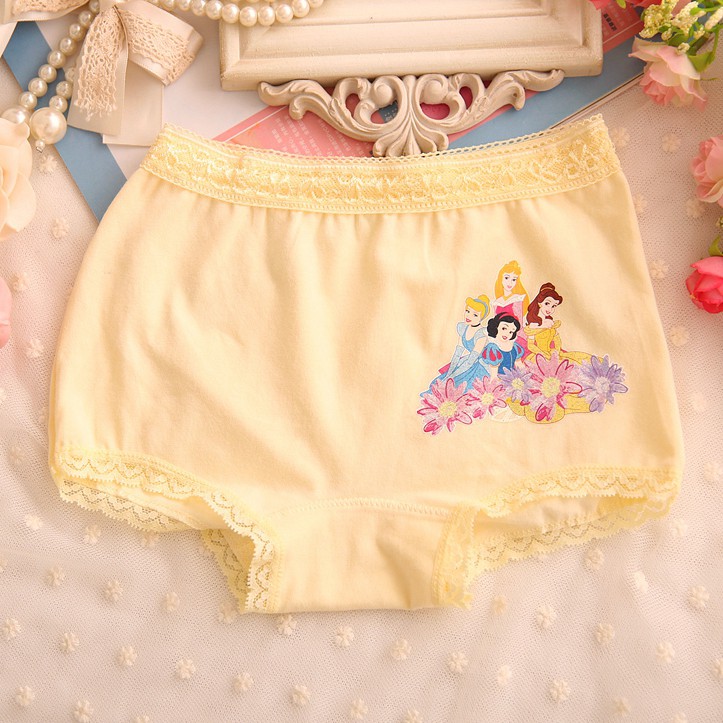 3 Quần lót Công Chúa Disney Chất Lượng Cao 95% Cotton Và 5% Cotton Cao Cấp cho bé gái