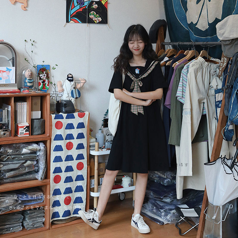 Đầm Cổ Thủy Thủ Xinh Xắn Dành Cho Nữ