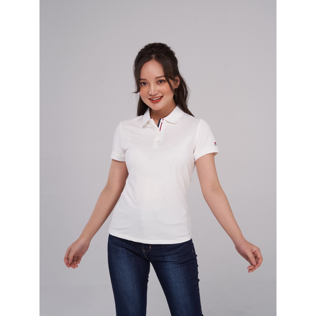 Áo polo nữ mắt chim Melange Phối Nẹp YODY mix màu thoáng mát thấm hút mồ hôi APN5194