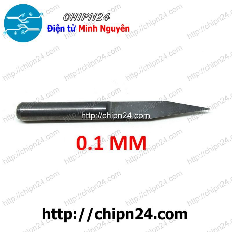 [1 CÂY] Dao khắc CNC 0.1mm 25 độ