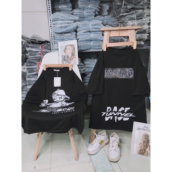 [Rẻ vô địch] Áo cotton tay lỡ dáng rộng unisex freesize dành cho nữ _ Cậu bé đội mũ | BigBuy360 - bigbuy360.vn