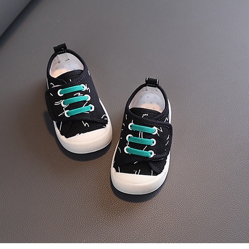 Giày thể thao quai dán sành điệu cho bé trai bé gái size 17-22