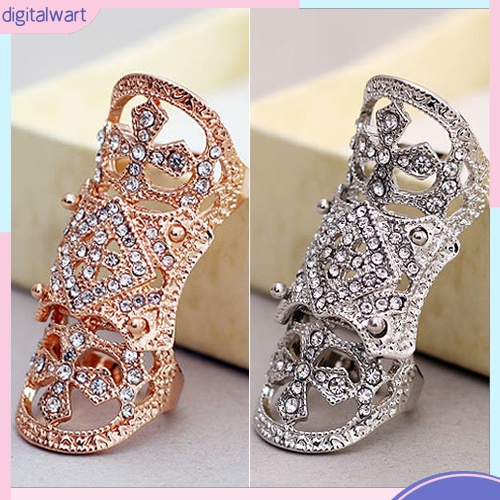 Nhẫn đeo chéo đính đá phong cách phương Tây