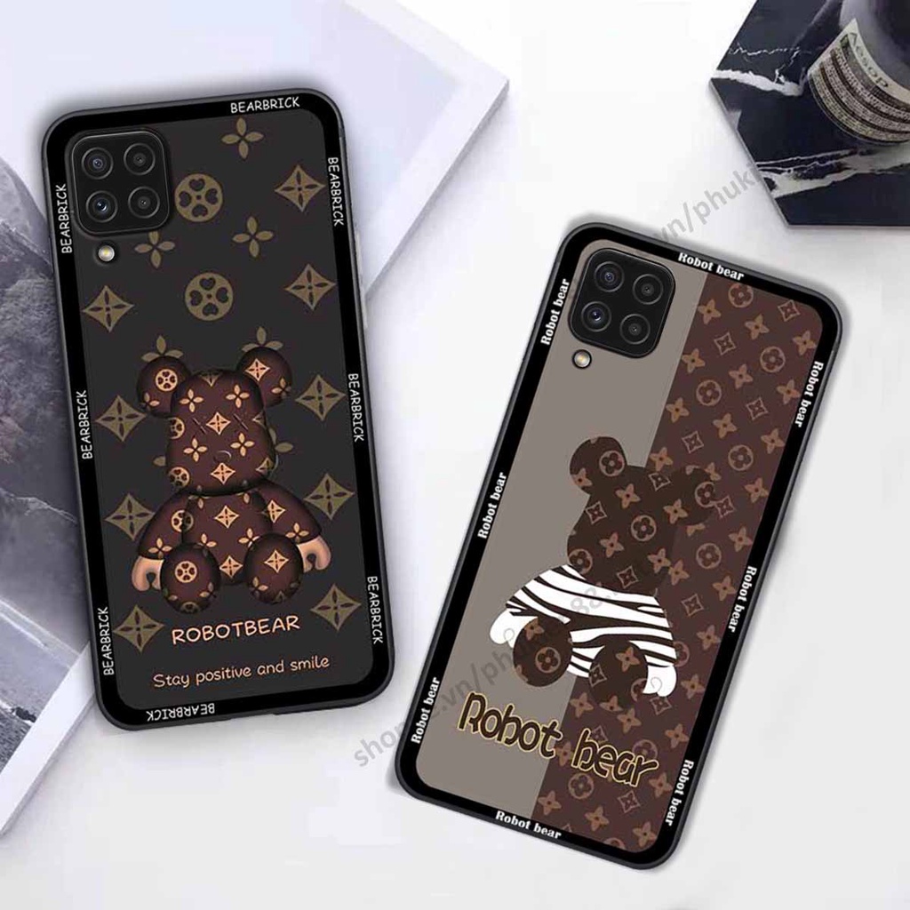Ốp Samsung A22 4G / A22 5G bear, k@ws thương hiệu phong cách ốp lưng thời trang cao cấp