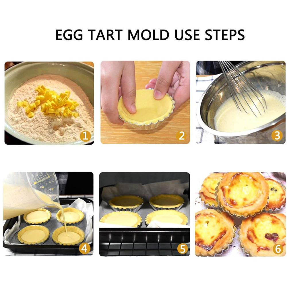 Set 10 Khuôn Làm Bánh Trứng Chống Dính Tiện Lợi