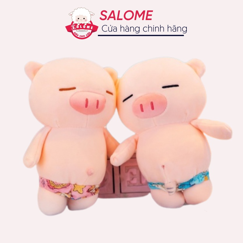 Gấu Bông Con Heo Tắm Biển Có Ciu SALOME, Thú Nhồi Bông Cao Cấp Cute