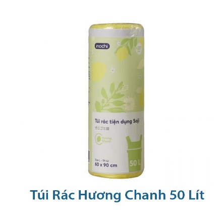 Túi Đựng Rác, Túi Rác Hương Chanh, Hương Lavender Tự Huỷ Có Quai Tiện Dụng, Dạng Cuộn Loại 10L 25L 50L