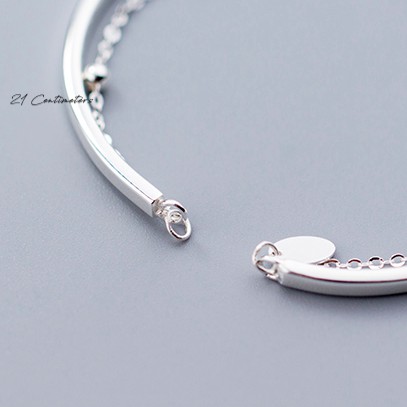 Lắc tay bạc 21 Centimeters Double Chain