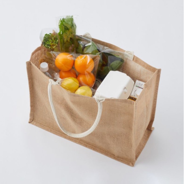 TÚI VẢI MY BAG MUJI SỢI ĐAY TRẮNG THÔ TIỆN DỤNG