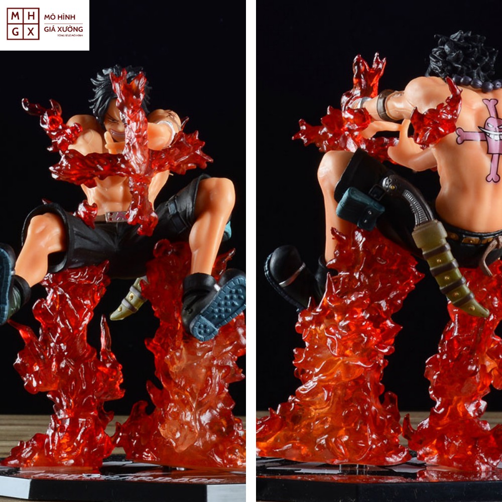 Mô hình One Piece ACE V2 hàng siêu đẹp cao 15cm trạng thái chiến đấu , figure mô hình one piece , mô hình giá xưởng