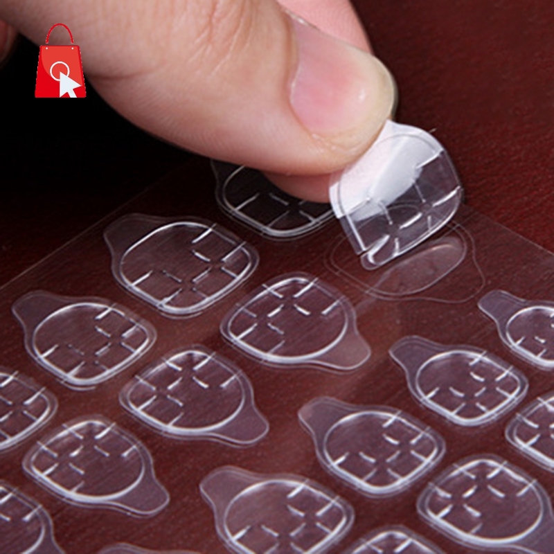 Set 24 Tấm Gel Dán Móng Tay Trong Suốt Chống Thấm Nước Jp1