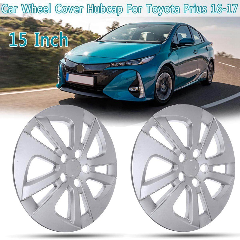 1 cặp Nắp đậy trung tâm bánh xe ô tô 15 Inch Thay thế cho Toyota Prius 2016-2018