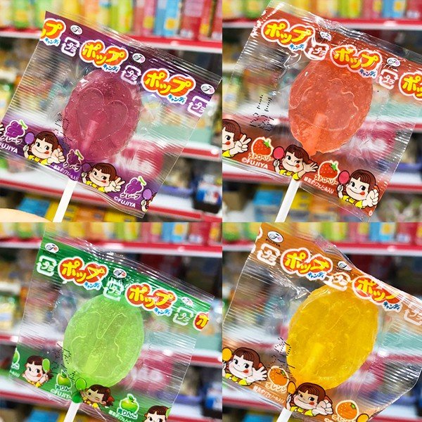 Kẹo mút trái cây Pop Candy Fujiya Nhật - Bịch 21 cây