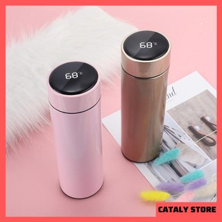 Bình giữ nhiệt Inox SUS 304 Cao Cấp thông minh có Đèn LED hiển thị nhiệt độ - Nhỏ gọn, sang trọng [ 500 ML]