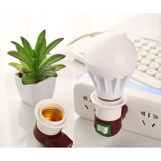 Đuôi đèn Led E27 có công tắc bật / tắt