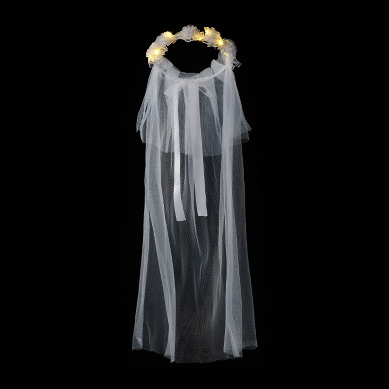 Mạng Che Mặt Đèn Led Nhiều Lớp Cho Cô Dâu