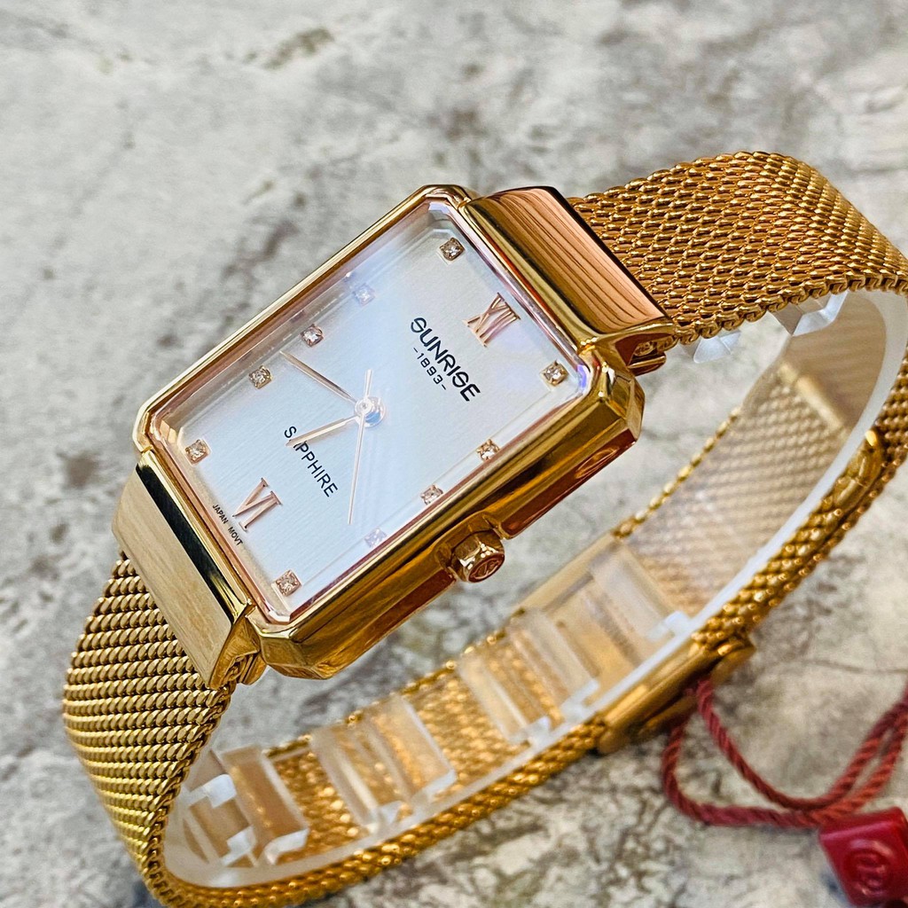 Đồng hồ Sunrise nữ chính hãng Nhật Bản L9819SA.RG.T - kính saphire chống trầy - bảo