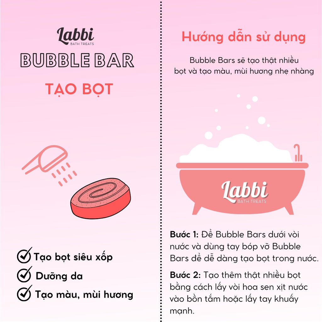 Bánh siêu tạo bọt bồn tắm BURGER DREAM [Labbi] Bubble Bar