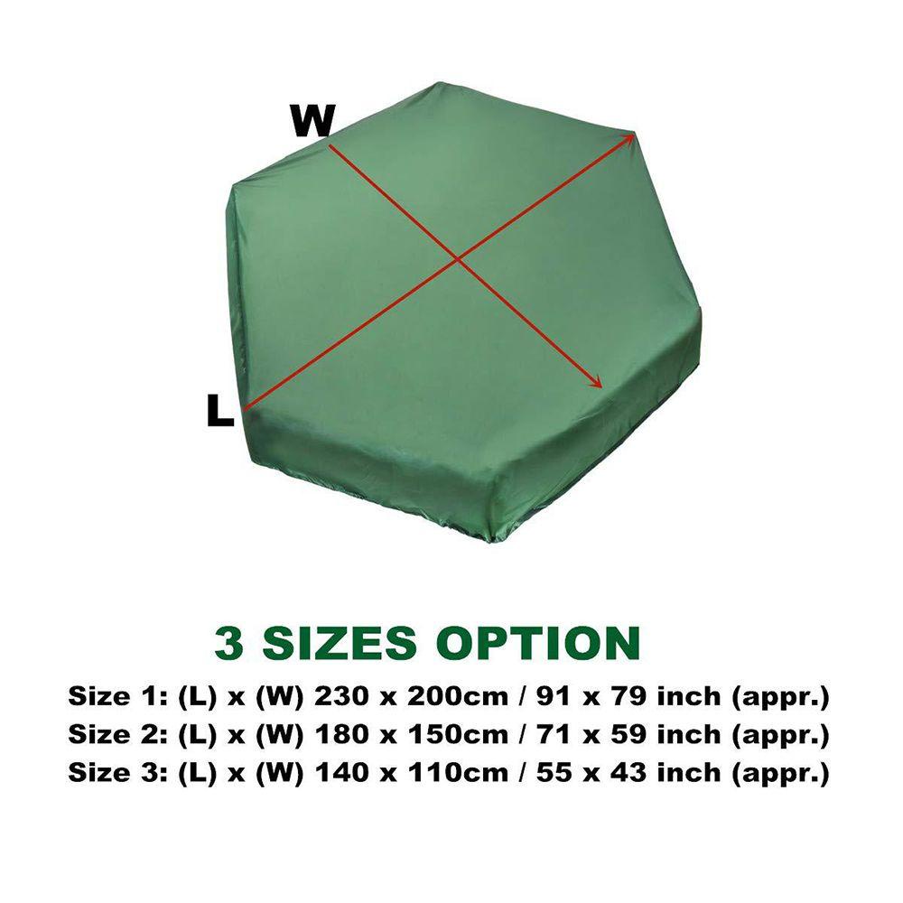 KRNY Vỏ Bọc Đồ Chơi Cát Lục Giác Chống Thấm Nước / Bụi Siêu Bền Cho Bé