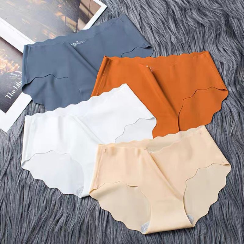 Quần Lót Nữ Đúc Su Thun Lạnh Viền Sóng Không Đường May QL23