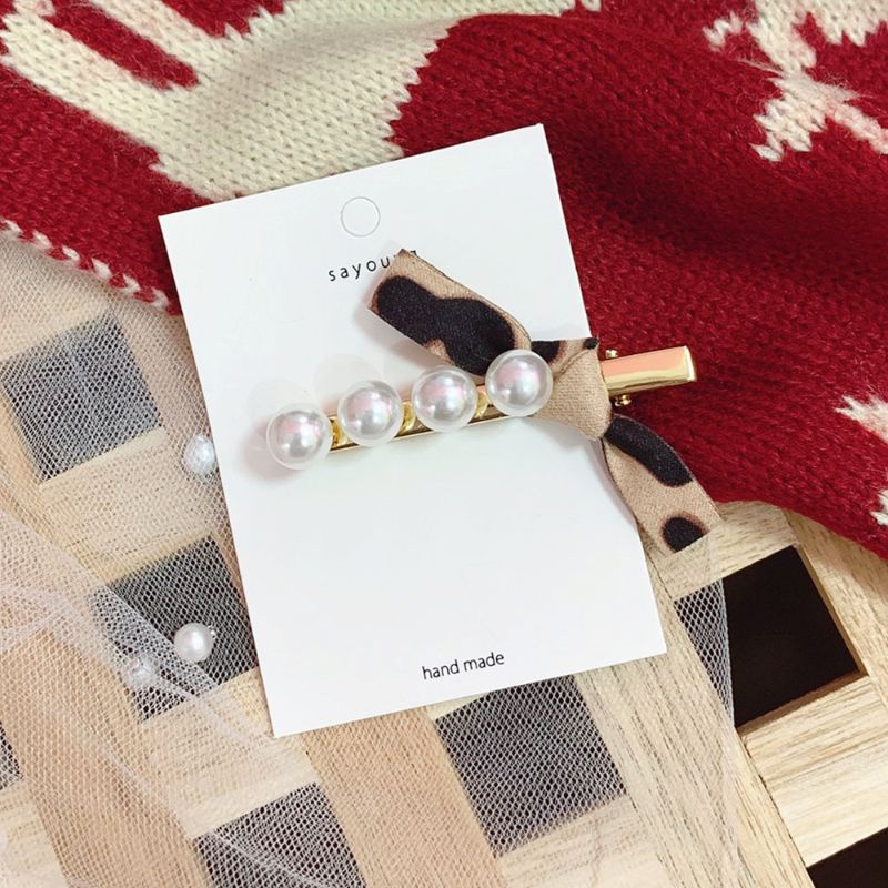 Kẹp Tóc Đính Ngọc Trai Giả Phong Cách Vintage Cho Cô Dâu