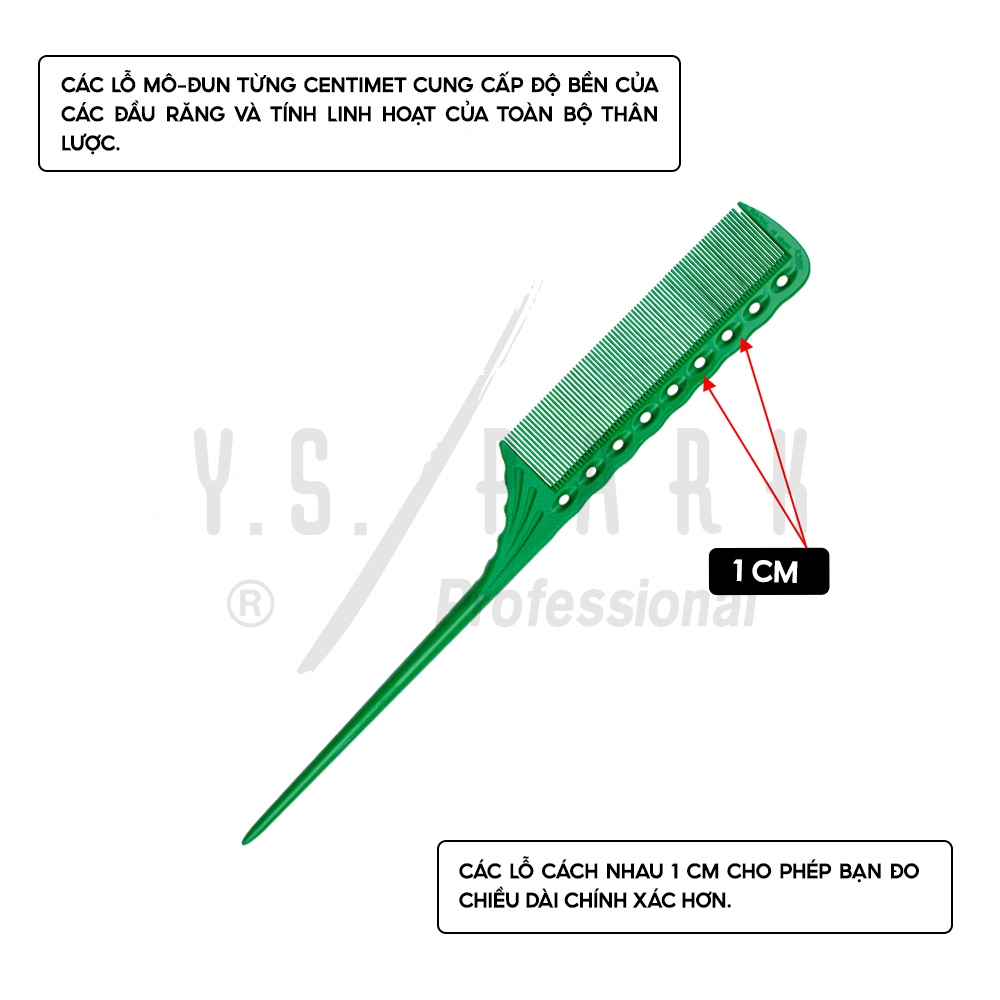 Lược chải uốn nhuộm chuyên dụng YS PARK chịu nhiệt chính hãng Nhật Bản YS-115