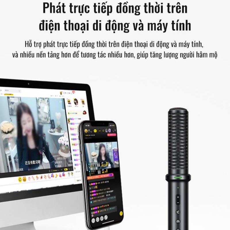 MICRO THU ÂM CHUYÊN NGHIỆP LIVESTREAM ĐIỆN THỌAI TAKSTAR PH200