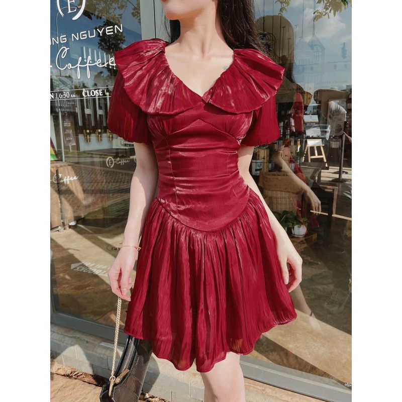 Đầm váy dạo phố xòe tay phồng nữ tính Rin Dress | BigBuy360 - bigbuy360.vn