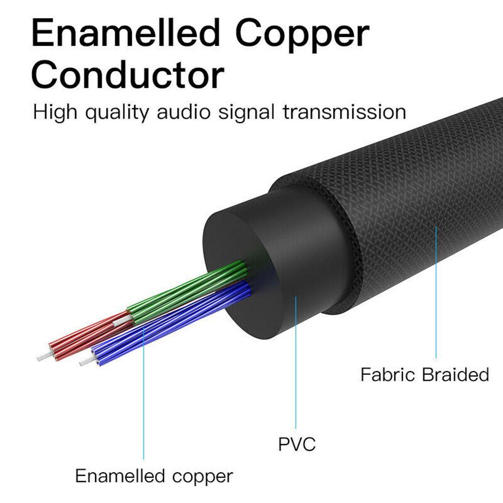 Dây Cáp Chia Âm Thanh Chữ Y REXLIS Chuyên Dụng Cho Gia Đình|Bộ Khuếch Đại Âm Thanh Siêu Trầm Đầu Đực Sang Đầu Đực