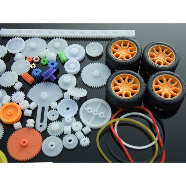 Set 78 món bánh răng bằng nhựa cho xe đồ chơi