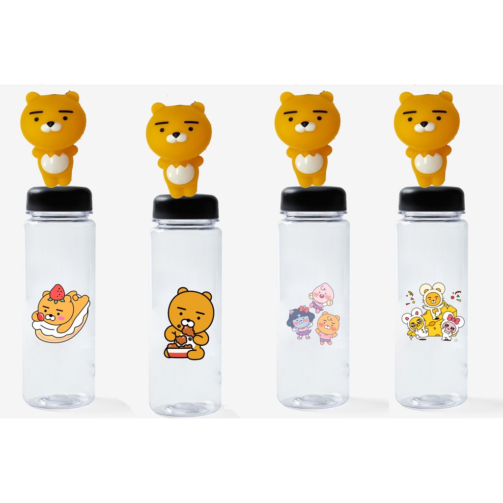 Bình nước bé đào BNDN16 500ml hoạt hình cute dễ thương