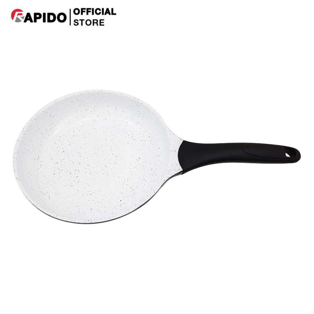 Chảo chống dính Rapido RP24-RD phủ men gốm Ceramic đáy chấm, dùng cho mọi loại bếp - Hàng chính hãng